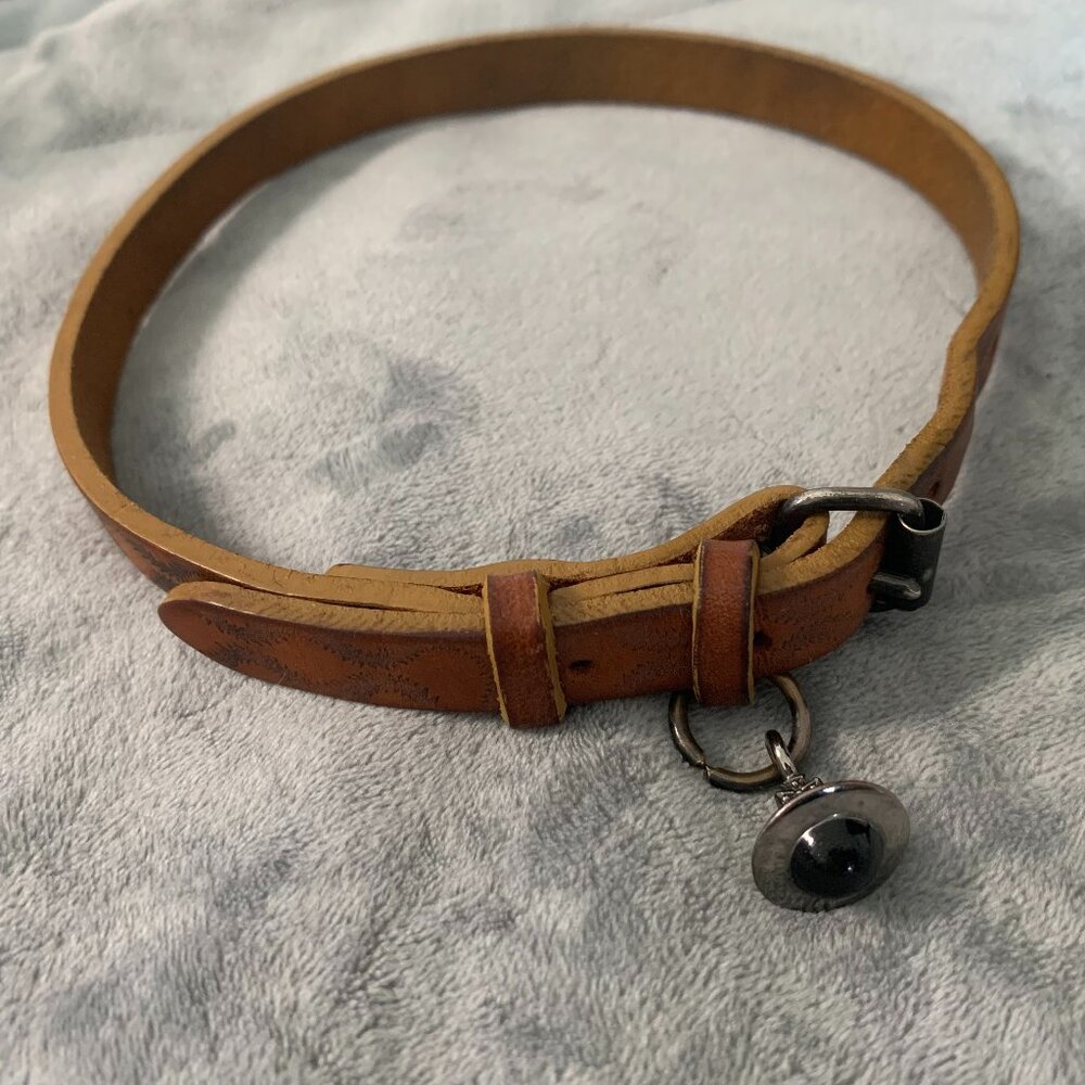 Vivienne Westwood squiggle leather choker bracelet